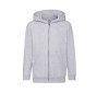 Sweat capuche grand zip enfant