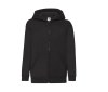 Sweat capuche grand zip enfant