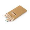 Bote personnalisable avec 6 crayons de couleur