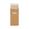 Bote personnalisable avec 6 crayons de couleur