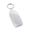 BELAIR. Porte-clés PS transparent en forme rectangulaire