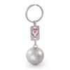 Porte-clés foot ou rugby 3d avec plaque personnalisee