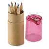 LAMBUT - Tube 12 crayons de couleur