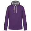 Sweat-shirt capuche contrastée homme