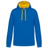 Sweat-shirt capuche contrastée homme