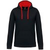 Sweat-shirt capuche contrastée homme