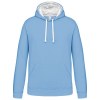 Sweat-shirt capuche contrastée homme