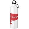 Bouteille d'eau Oregon de 770 ml en aluminium avec mousqueton
