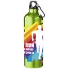 Bouteille d'eau Oregon de 770 ml en aluminium avec mousqueton