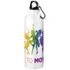 Bouteille d'eau Oregon de 770 ml en aluminium avec mousqueton