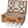 Panier pique-nique en osier pour 4 personnes Levin