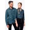 Chemise denim manches longues femme