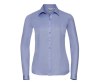 Ladies' long sleeve tailored herringbone shirt