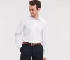 Men's long sleeve tailored herringbone shirt