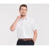 MEN'S SHORT SLEEVE TAILORED HERRINGBONE SHIRT