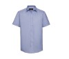 Men's short sleeve tailored herringbone shirt