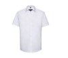 Men's short sleeve tailored herringbone shirt