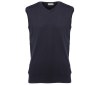 Pull sans manche col v