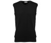 Pull sans manche col v