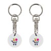 Porte-cles jeton plastique (+Tampographie TA41)