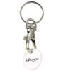 Porte-cles jeton plastique (+Tampographie TA41)
