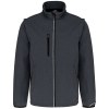 Veste softshell sport manches amovibles unisexe