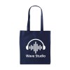 Sac shopping avec de longues anses en non-tissé (80 g/m²) : fibres synthétiques très légères mais solides