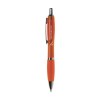 Stylo à encre bleue ou noire avec corps coloré translucide, embout antidérapant et clip en métal