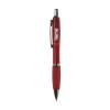 Stylo à encre bleue ou noire avec corps coloré translucide, embout antidérapant et clip en métal