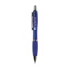 Stylo à encre bleue ou noire avec corps coloré translucide, embout antidérapant et clip en métal