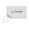 Boîte distributrice avec environ 8 g (50 pcs) de bonbons à la menthe sans sucre