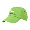 Casquette baseball en 100% coton avec visière préformée et fermeture réglable par bande auto-agrippante