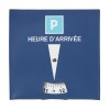 Disque de stationnement en matière synthétique bleue