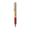 Stylo publicitaire  encre bleue avec un corps en bambou