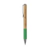 Stylo publicitaire  encre bleue avec un corps en bambou