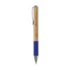 Stylo publicitaire  encre bleue avec un corps en bambou