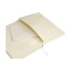 Carnet de notes compact format A5 avec environ 96 feuilles / 192 pages de couleur crème, papier ligné (80 g/m²) certifié FSC Mix