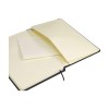 Carnet de notes compact format A5 avec environ 96 feuilles / 192 pages de couleur crème, papier ligné (80 g/m²) certifié FSC Mix