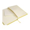 Carnet de notes compact format A5 avec environ 96 feuilles / 192 pages de couleur crème, papier ligné (80 g/m²) certifié FSC Mix