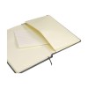 Carnet de notes compact format A5 avec environ 96 feuilles / 192 pages de couleur crème, papier ligné (80 g/m²) certifié FSC Mix