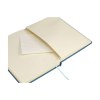 Carnet de notes compact format A5 avec environ 96 feuilles / 192 pages de couleur crème, papier ligné (80 g/m²) certifié FSC Mix