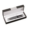 Ensemble d'écriture brillant : stylo à encre bleue à cliquet rotatif et porte-mines avec 3 mines HB (0,9 mm)