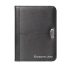 Conférencier/porte-documents en cuir de boeuf recyclé, de format A5