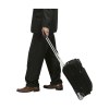 Valise en polyester 1000D avec poche principale, double fermeture à glissière, diverses pochettes, 2 roues et poignée télescopique en aluminium