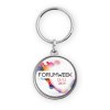 Porte-clés zamac forme ronde