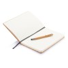 Carnet de notes en liège avec stylo en bambou A5