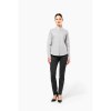 Chemise col mao manches longues femme