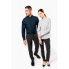 Chemise col mao manches longues femme