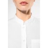 Chemise col mao manches longues femme