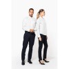 Chemise col mao manches longues femme